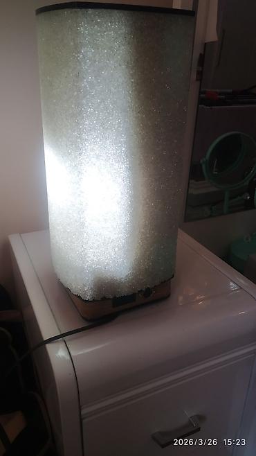 sunset lamp: Настольный декоративный светильник с полупрозрачным абажуром советский — 1