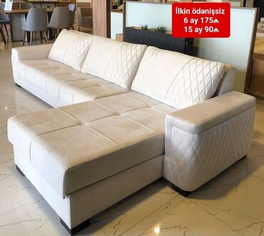 Divan və masa dəstləri: Yeni, Künc divan, Qonaq otağı üçün, Açılan — 17