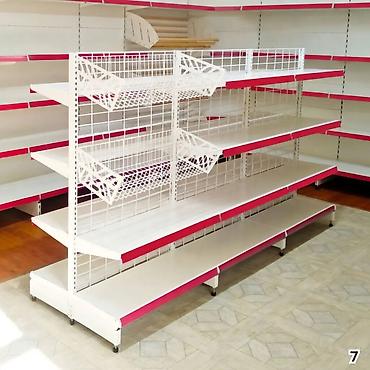 2100: Стеллажи металлические полка для магазинов прочная полка торговый — 4