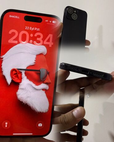 i15 pods qiymeti: IPhone 15, 128 GB, Black Titanium, Barmaq izi, Face ID, Simsiz şarj