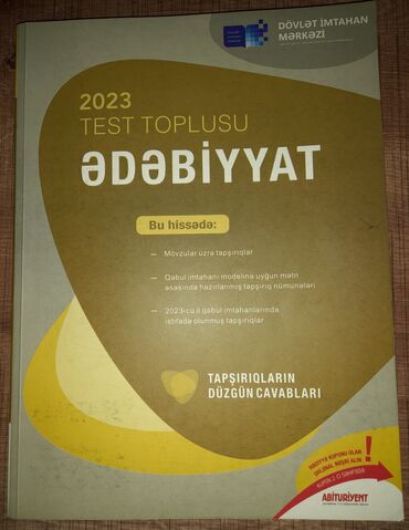 Всеобщая история: Ədəbiyyatdan dim test toplusu 2023-cü il vəziyyəti yenidir