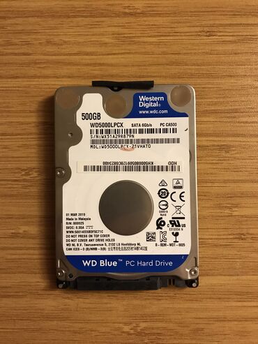 hard disk qiyməti: Жёсткий диск (HDD) Western Digital (WD), 512 ГБ, Новый