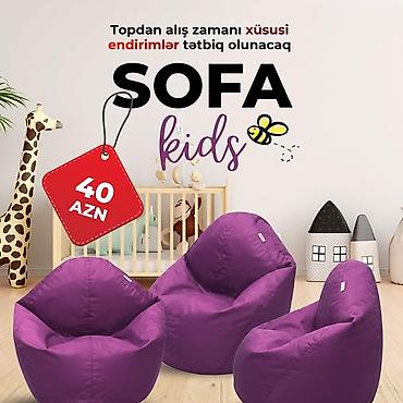 pufiki: Yeni, Pufik-kreslo, Parça, rəng - Bənövşəyi, Kredit yoxdur, Ödənişli çatdırılma — 1