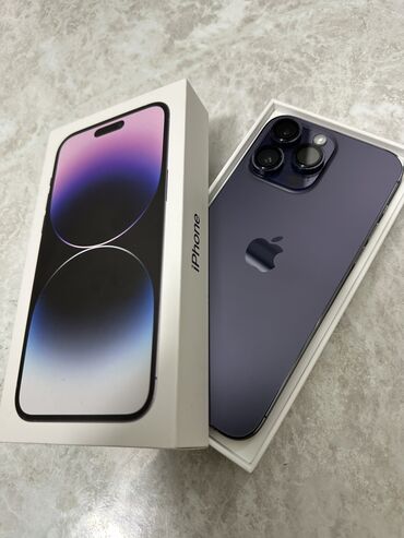 камера iphone: IPhone 14 Pro Max, Б/у, 256 ГБ, Deep Purple, Защитное стекло, Коробка, 87 %