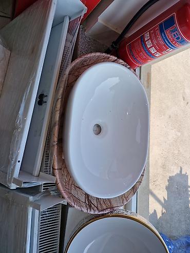 hamam levazimatlari: Masaüstü qoyulan seramik əl-üz yuma qabları (lavabolar) Məhsul — 1