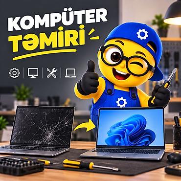 Ремонт ноутбуков, компьютеров: 💻 Əsas xidmətlərimiz 🔧 Kompüter və noutbuk təmiri 🔍 Diaqnostika 🧹 — 1