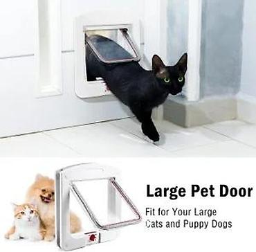 Oprema za kućne ljubimce: Mačja vrata sa 4-smernom bravom (model M) - Funkcija zaključavanja u — 9