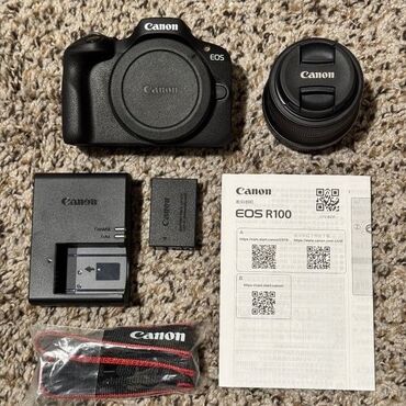 ноутбуки в бишкеке бу: Беззеркальная камера Canon EOS R100 (байонет RF) — комплект. В