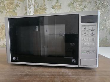 Mikrodalğalı soba LG, Ayrıca dayanan, Mikrodalğalar ilə, rəng - Gümüşü, İşlənmiş