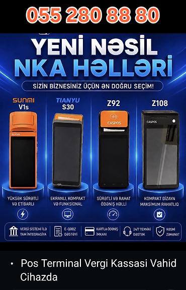 kass: Yeni nəsil NKA həlləri – Pos terminal + Vergi kassa aparatı vahid — 1