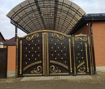 Həyət darvazaları: Metal EN MMC olaraq istədiyiniz forma və ölçüde demir işlerinin — 30