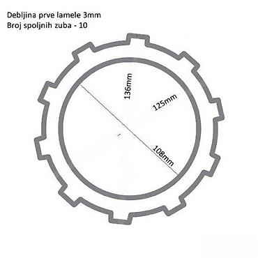 Kawasaki: Set lamela kvačila za motocikle – TRW Opis: - Komplet lamela i — 5