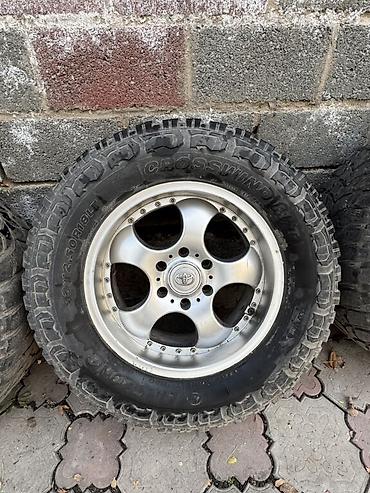 Колеса в сборе: Колеса в сборе 320 / 60 / R 18, Всесезонная, Б/у, Комплект, Внедорожные (АТ/МТ), Железные, отверстий - 6 — 6