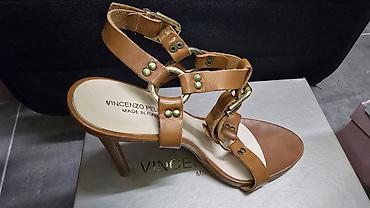 burberry papuce: Vincenzo Peluso ženske sandale na štiklu – Made in Italy - Materijal — 1