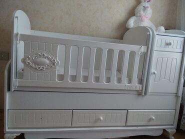 islenmis stabilizatorlar: Oğlan və qız üçün, İşlənmiş, Dördbucaq, Beşik, Dəstsiz, Matras ilə, Yellənmə mexanizm ilə