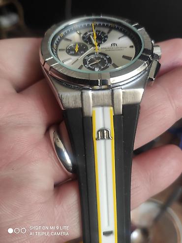 gumuş 925: Maurice Lacroix Chronograph markalı, gümüş rəngli, paslanmayan — 2