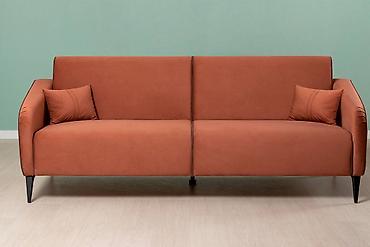 Угловые диваны: Диван прямой раскладной Ноэль, ТД 445 Терракотовый, Нижегородмебель и — 3