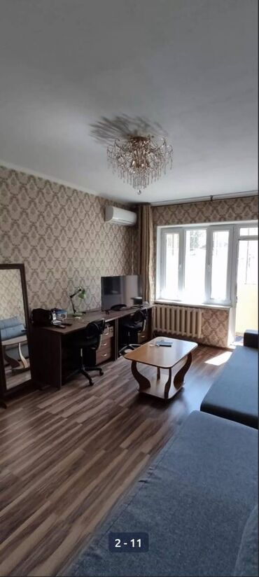 kyrgyz kyzdar: 2 комнаты, 62 м², 106 серия, 1 этаж