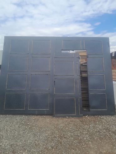 qapi ve pencere: Metal darvaza dəsti - Material: qalın metal vərəqdən hazırlanmış — 1