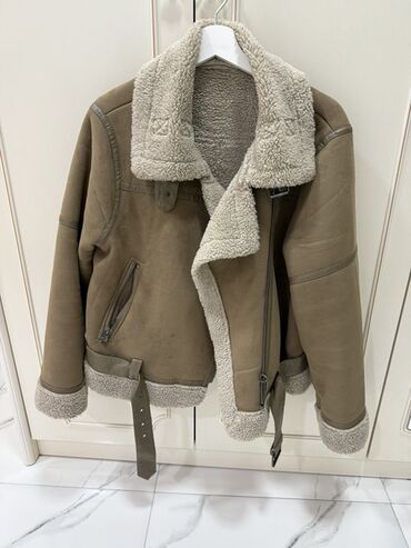 шуба из овчины азербайджанская: Qışlıq süni dərili kürklü gödəkçə - Rəng: qum/bej tonları - Material