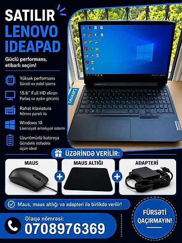 lenovo a1 hair clipper: Lenovo IdeaPad noutbuk - 15.6" Full HD ekran – parlaq və aydın — 1