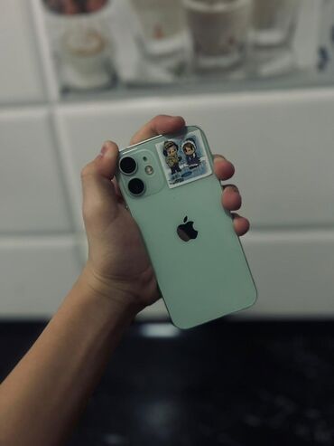 Apple iPhone: IPhone 12 mini, Б/у, 128 ГБ, Зеленый, Чехол, 82 % — 2
