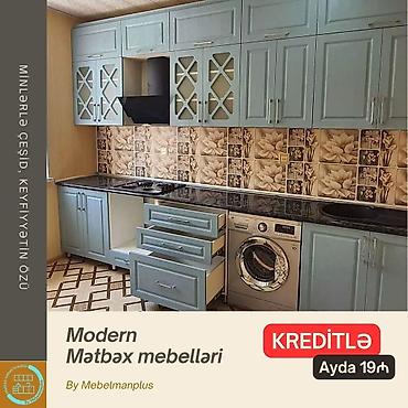 Sifarişlə mebel: Sifarişlə mətbəx dəsti, Mat laminat, Kredit var, Pulsuz çatdırılma — 8