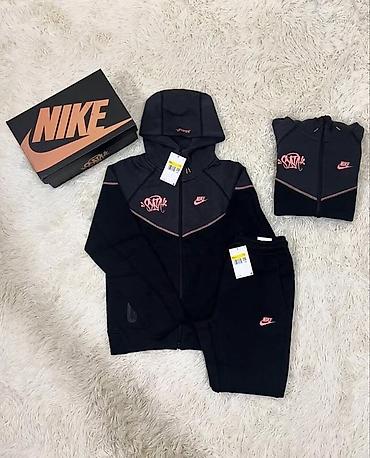 спортивный вещи: Мужской спортивный костюм, Стандарт, Nike, Новый, цвет - Черный, Платная доставка, Самовывоз — 2