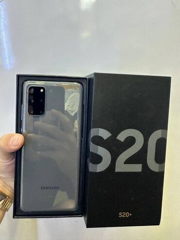samsung s20 plus: Samsung Galaxy S20, 128 GB, rəng - Boz, Sensor, Barmaq izi, Simsiz şarj