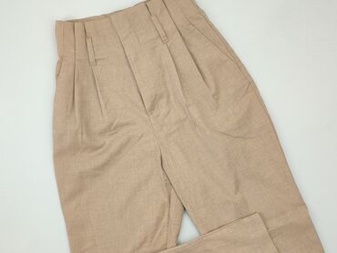 brązowe spodnie dresowe damskie: Trousers, H&M, XS (EU 34), condition - Good