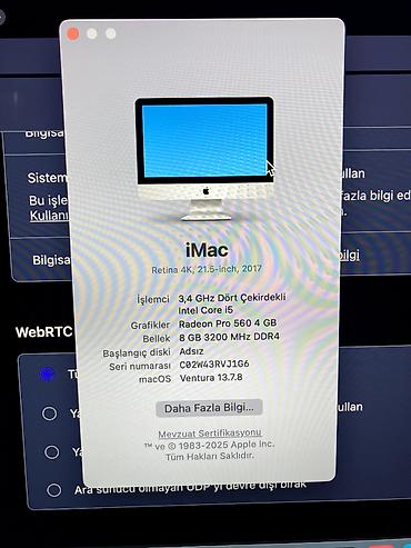 macbook pro fiyat: Apple iMac 21.5" 4K Retina (2017) – i5 / 4GB VRAM / SSD Salam. Evdə — 3