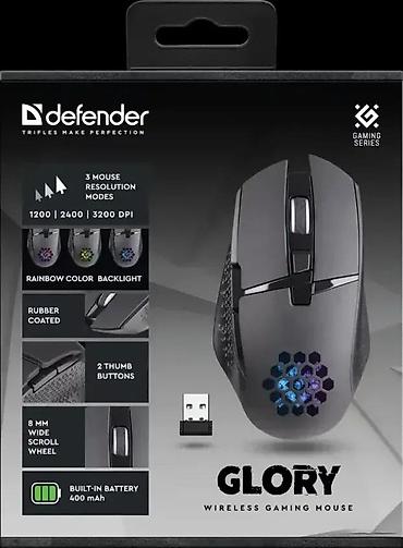 Kompjuterski miševi: Defender GLORY bežični gejming miš - Bežični USB prijemnik za — 2