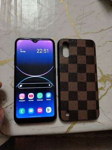 Samsung: Samsung Galaxy M01, 32 GB, rəng - Qara, Face ID