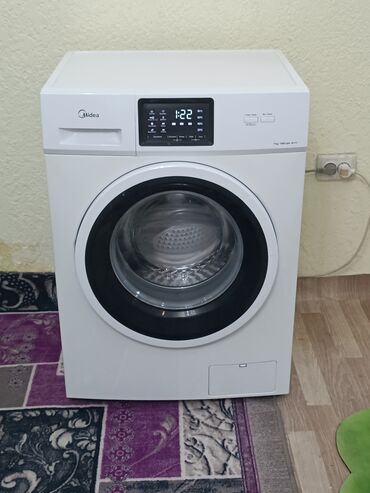 садор титан: Кир жуучу машина Midea, Колдонулган, Автомат, 7 кг чейин, Тар