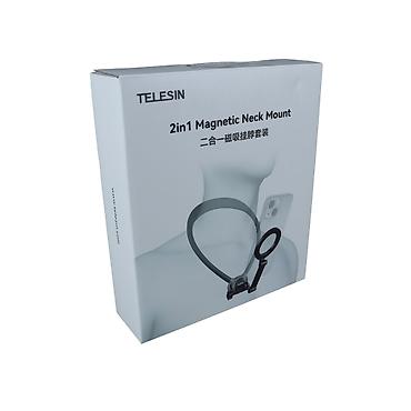 akvarium şkaf: TELESIN telefon Magnetic Neck Holder – 2‑in‑1 maqnitli boyun asqısı — 4