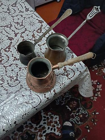 turka: Qəhvə dəsti, rəng - Qəhvəyi, Metal — 1