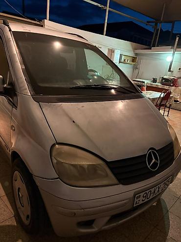 yuk qaldiran kranlar: Mercedes-Benz Vaneo, gümüşü rəng, miniven/gündəlik ailə avtomobili — 3