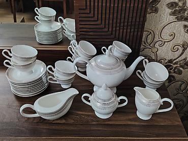 cay servizi: Çay dəsti, rəng - Ağ, Farfor — 4