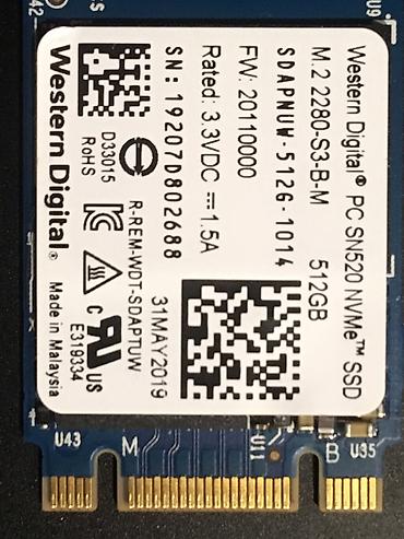 inter m: Daxili SSD disk Western Digital (WD), 512 GB, M.2, Yeni — 3