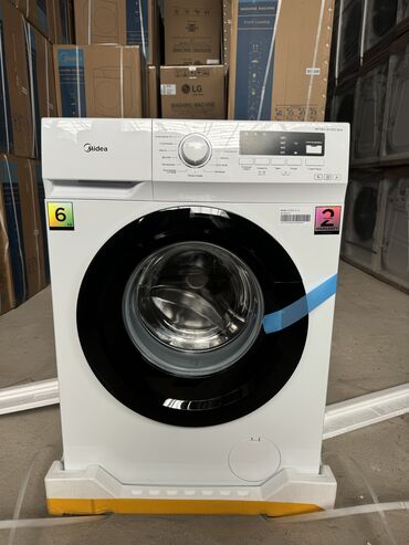 стиральная машина lg 6.5 кг цена бишкек: Стиральная машина Midea, Новый, Автомат, До 6 кг, Узкая
