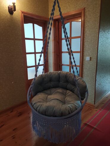 Kreslolar: Asma yelləncək kreslo - Forma: dairəvi səbət tipli - Rəng — 6