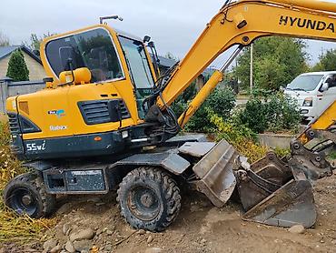 экскаватор хундай55: Экскаватор, Hyundai, 2013 г., Дөңгөлөктүү — 3
