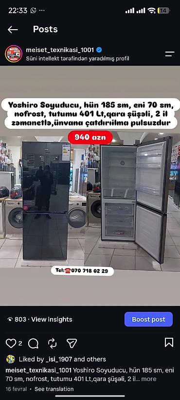 irshad soyuducu: Anbardan satış Soyuducu modelləri Ünvana çatdırılma pulsuzdur 1) — 6