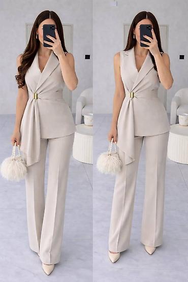 Kompleti: Elegantni ženski komplet – prsluk sa pantalonama Fenomenalni Zara — 3