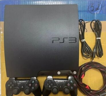 ps3 sony: Playstation 3 slim Прошитая Записано 12 топ игр PES 2013 новый состав