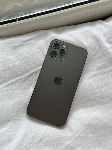 бу iphone 12 pro max: IPhone 12 Pro Max, Б/у, 128 ГБ, Matte Space Gray, Зарядное устройство, 78 %