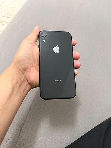 Уюлдук телефондор жана аксессуарлар: IPhone Xr, Колдонулган, 64 ГБ, Кара, Коргоочу айнек, Каптама, Куту, 76 % — 4