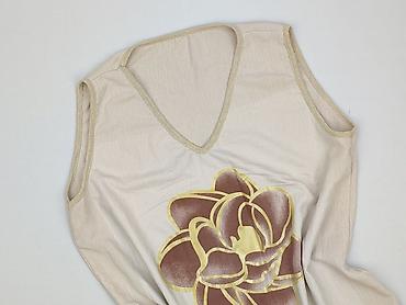 beżowy: T-shirt damski, rozmiar M — 1
