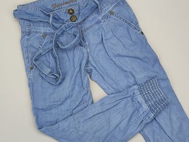 białe spodnie dziewczęce: Jeans, DenimCo, 10 years, 134/140, condition - Very good