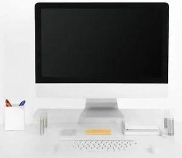 Druga oprema za računare i laptopove: Stakleni stalak/podloga za monitor i laptop - Moderan, minimalistički — 19